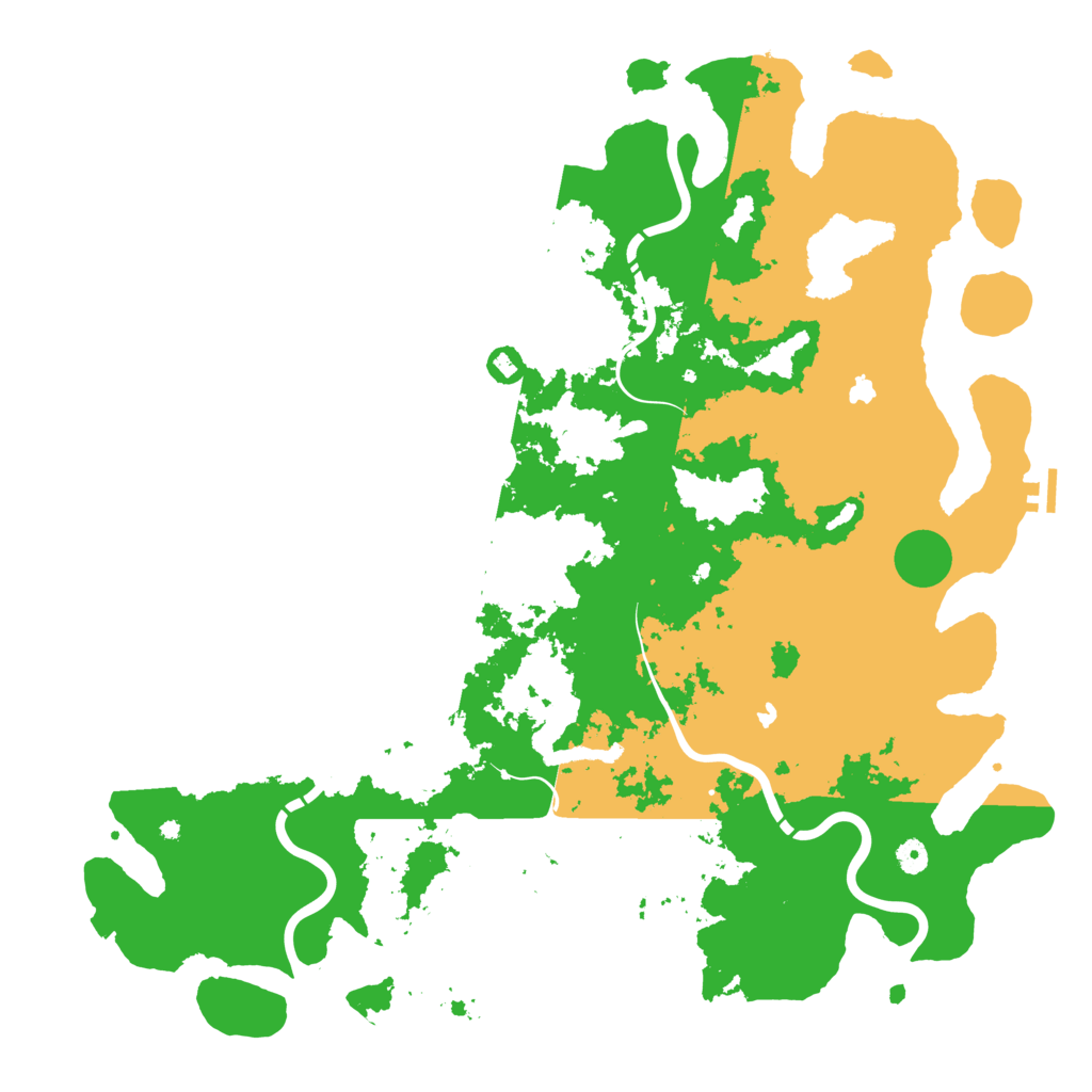 Biome Rust Map: Procedural Map, Size: 5000, Seed: 66338