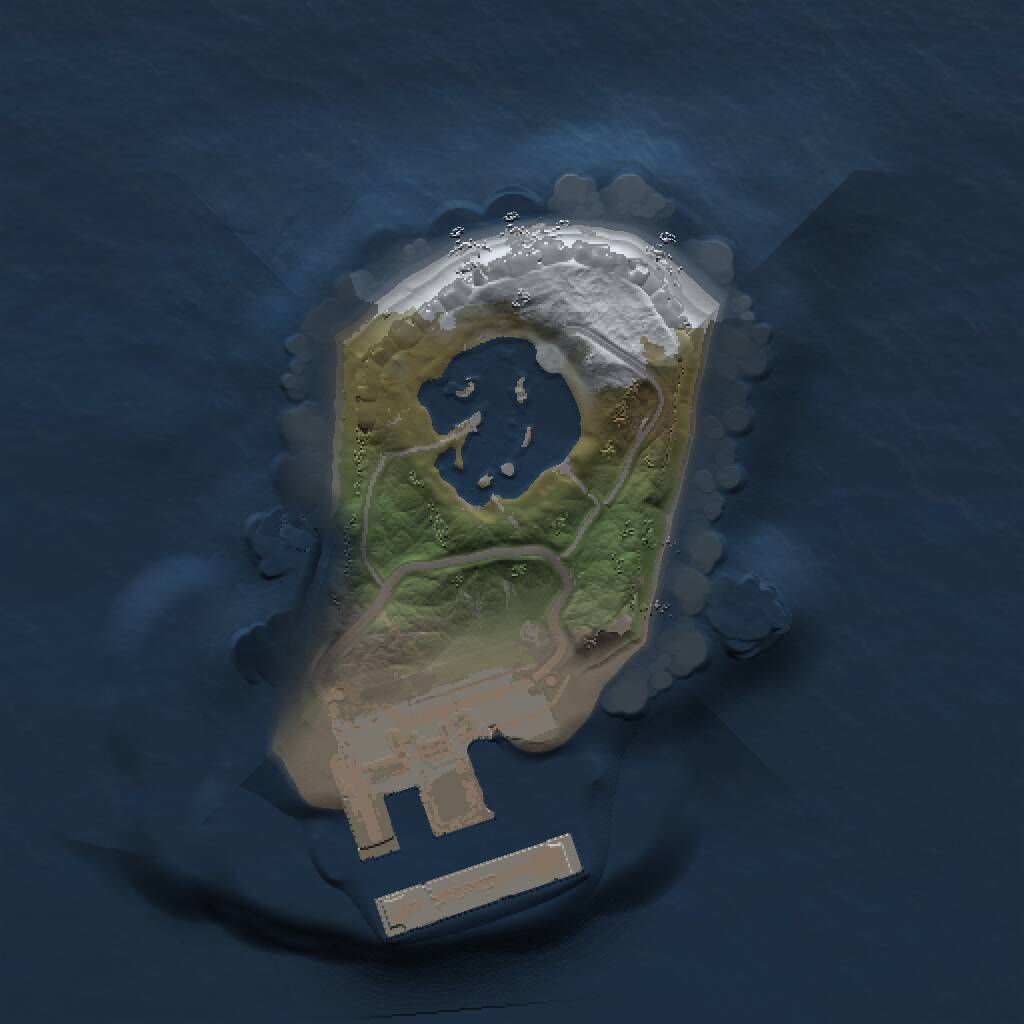 Rust Map: Procedural Map, Size: 1000, Seed: 950, 3 Monuments