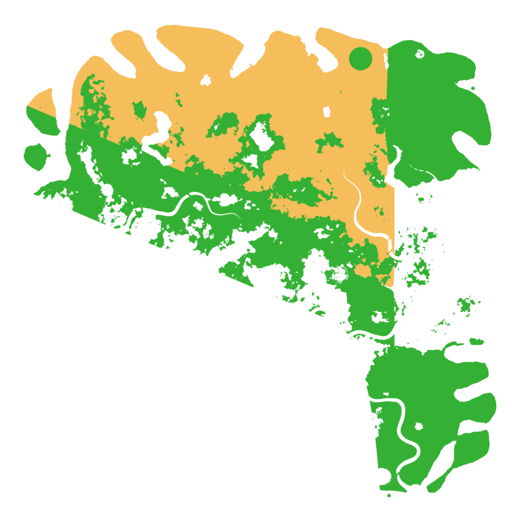 Biome Rust Map: Procedural Map, Size: 6000, Seed: 717390