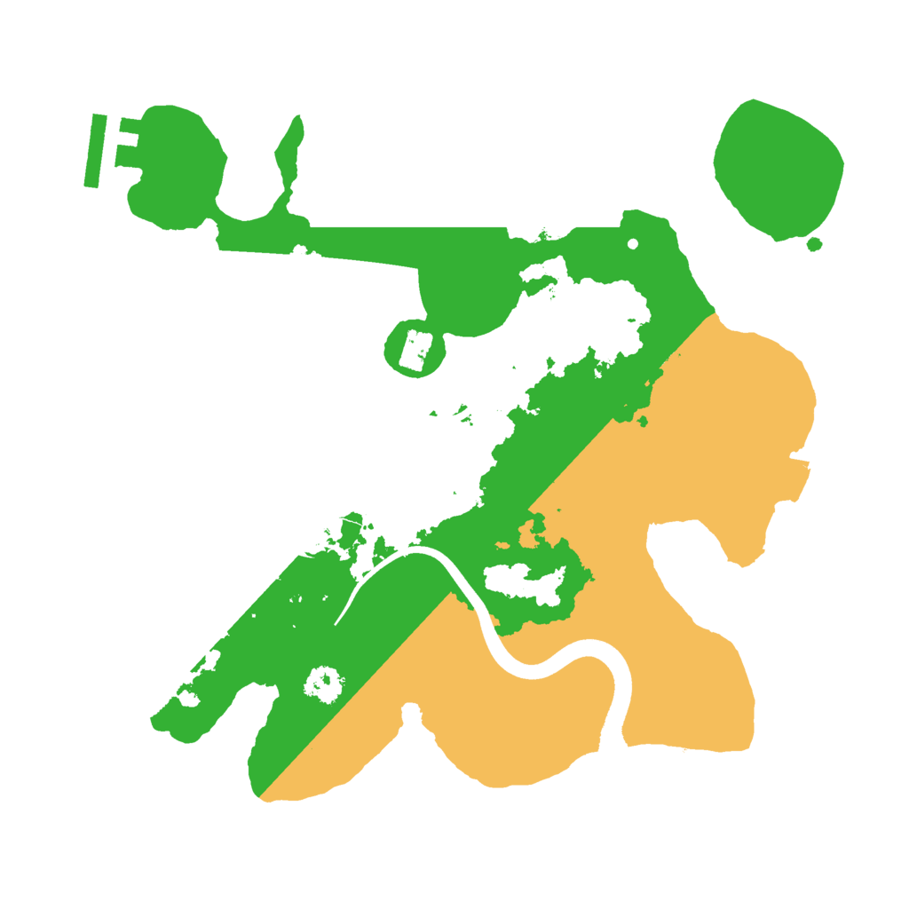 Biome Rust Map: Procedural Map, Size: 2500, Seed: 290978