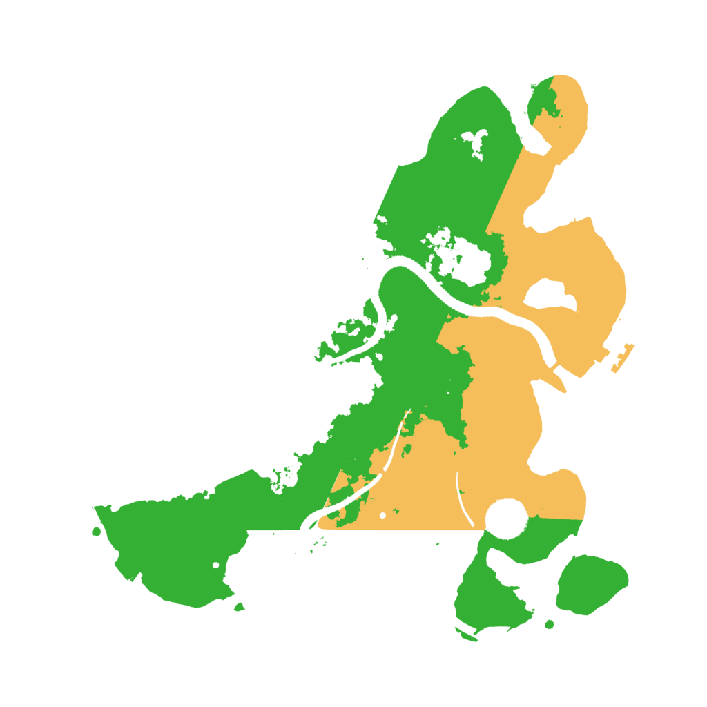 Biome Rust Map: Procedural Map, Size: 3200, Seed: 1899976933