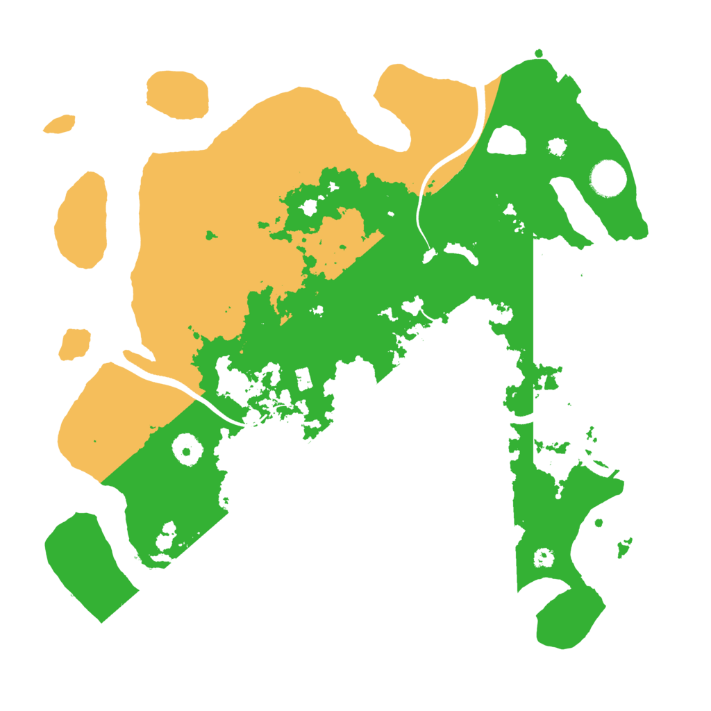 Biome Rust Map: Procedural Map, Size: 3500, Seed: 1250254793