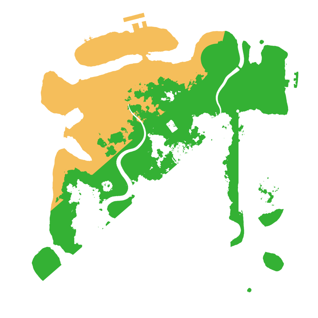 Biome Rust Map: Procedural Map, Size: 3000, Seed: 499921763