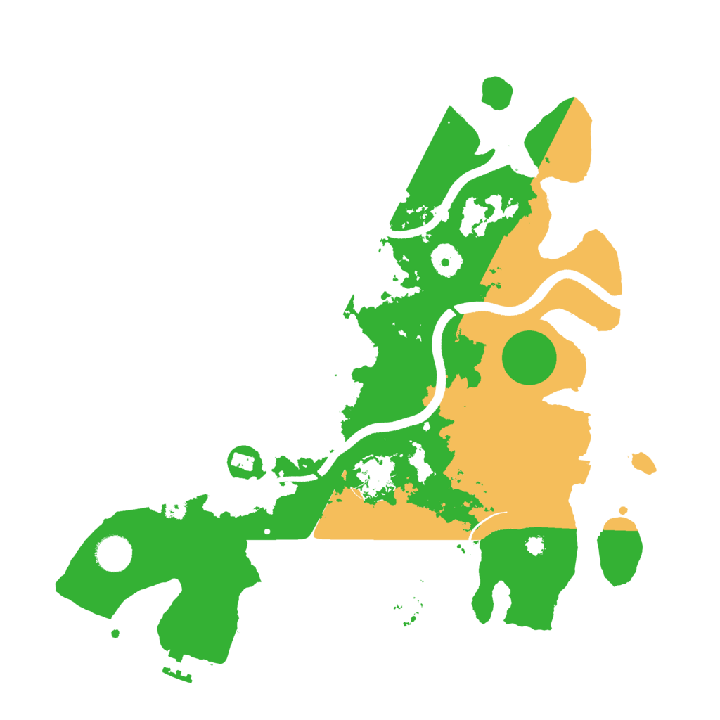 Biome Rust Map: Procedural Map, Size: 3500, Seed: 1867272377