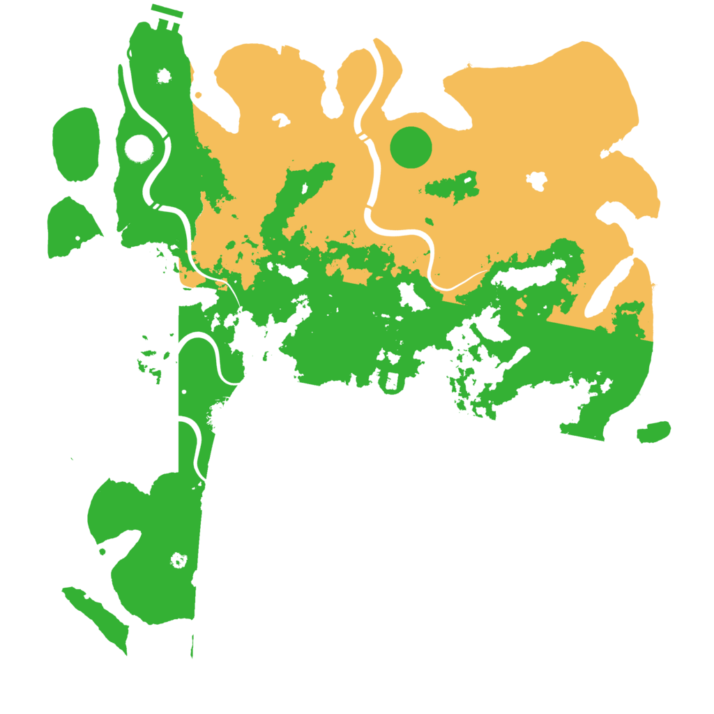 Biome Rust Map: Procedural Map, Size: 4500, Seed: 106333617