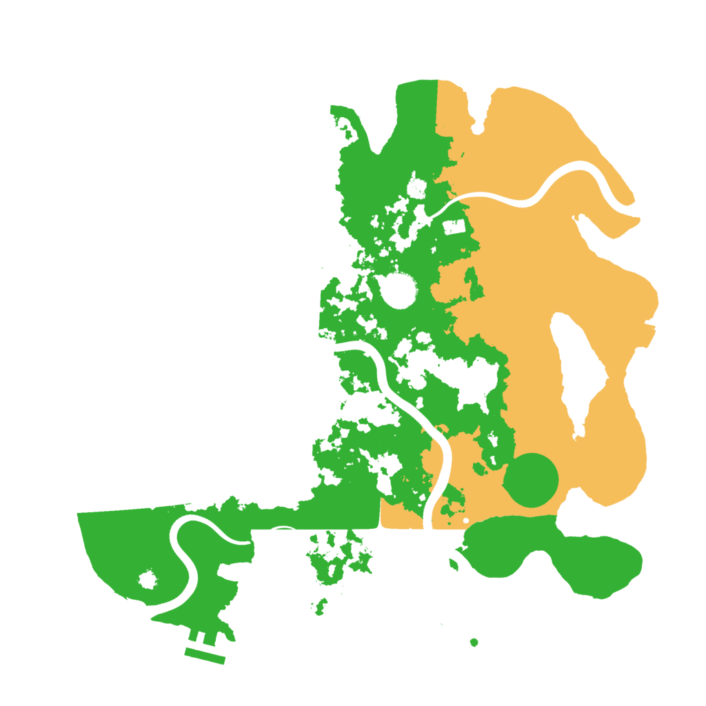 Biome Rust Map: Procedural Map, Size: 3500, Seed: 4748