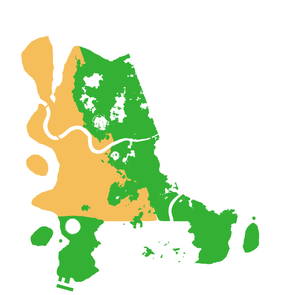 Biome Rust Map: Procedural Map, Size: 3500, Seed: 578715041