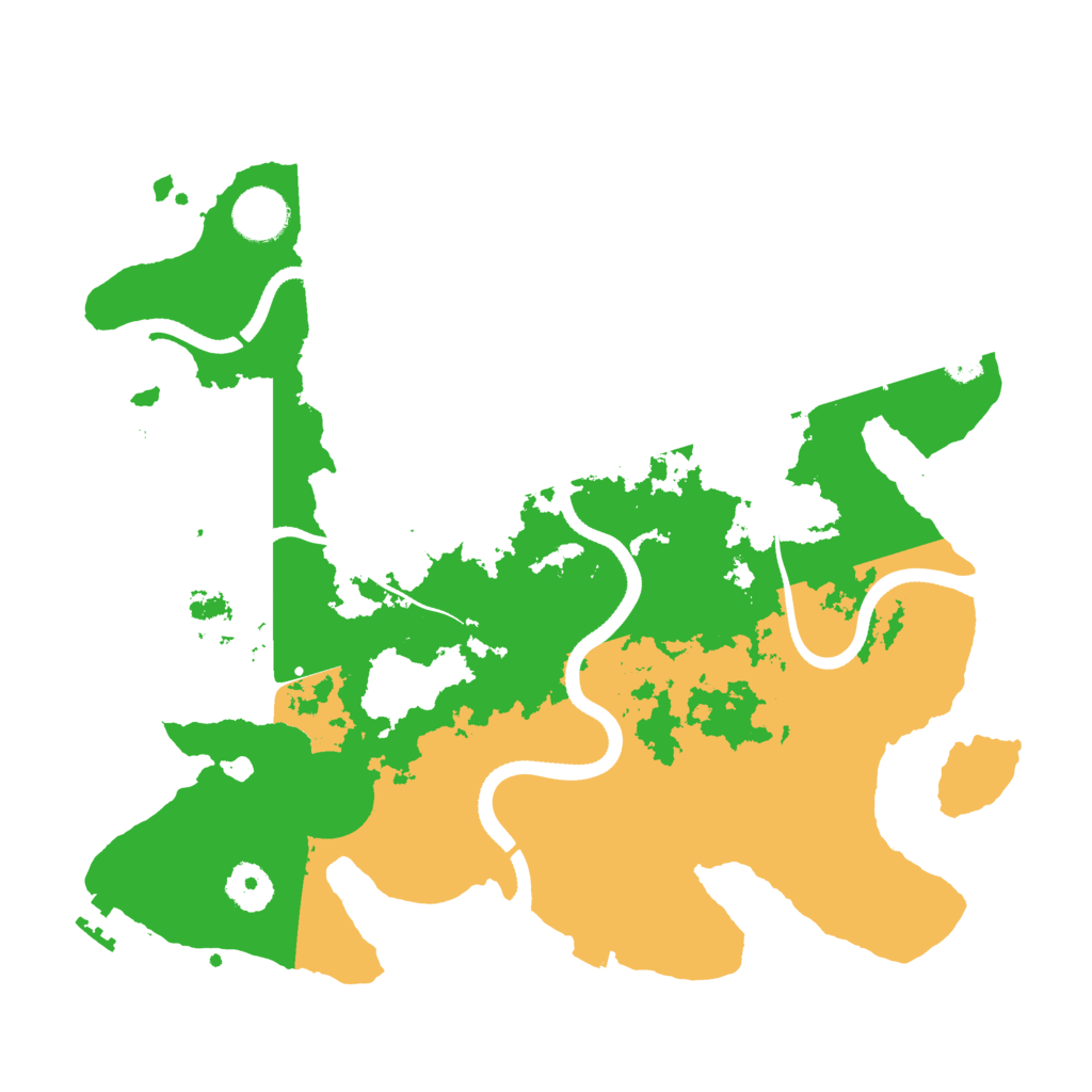 Biome Rust Map: Procedural Map, Size: 3500, Seed: 69743331