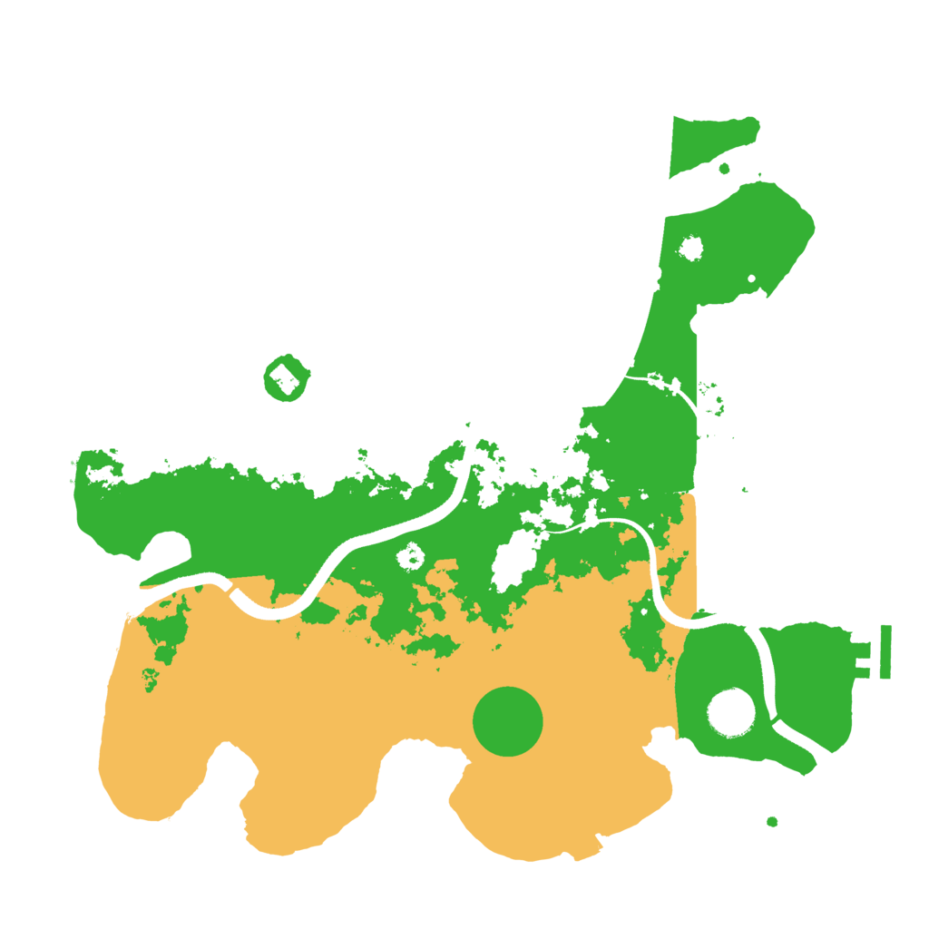 Biome Rust Map: Procedural Map, Size: 3500, Seed: 690796
