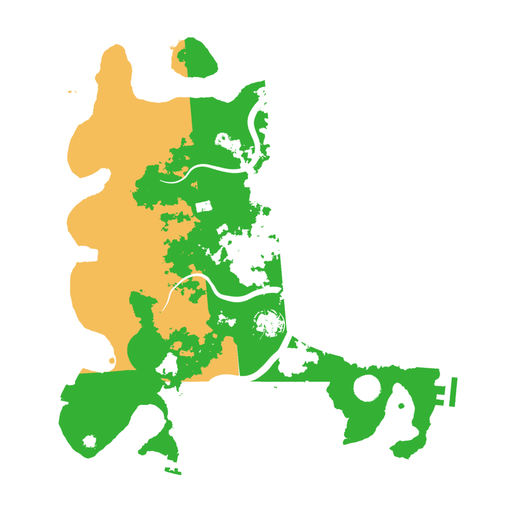 Biome Rust Map: Procedural Map, Size: 3500, Seed: 83285417