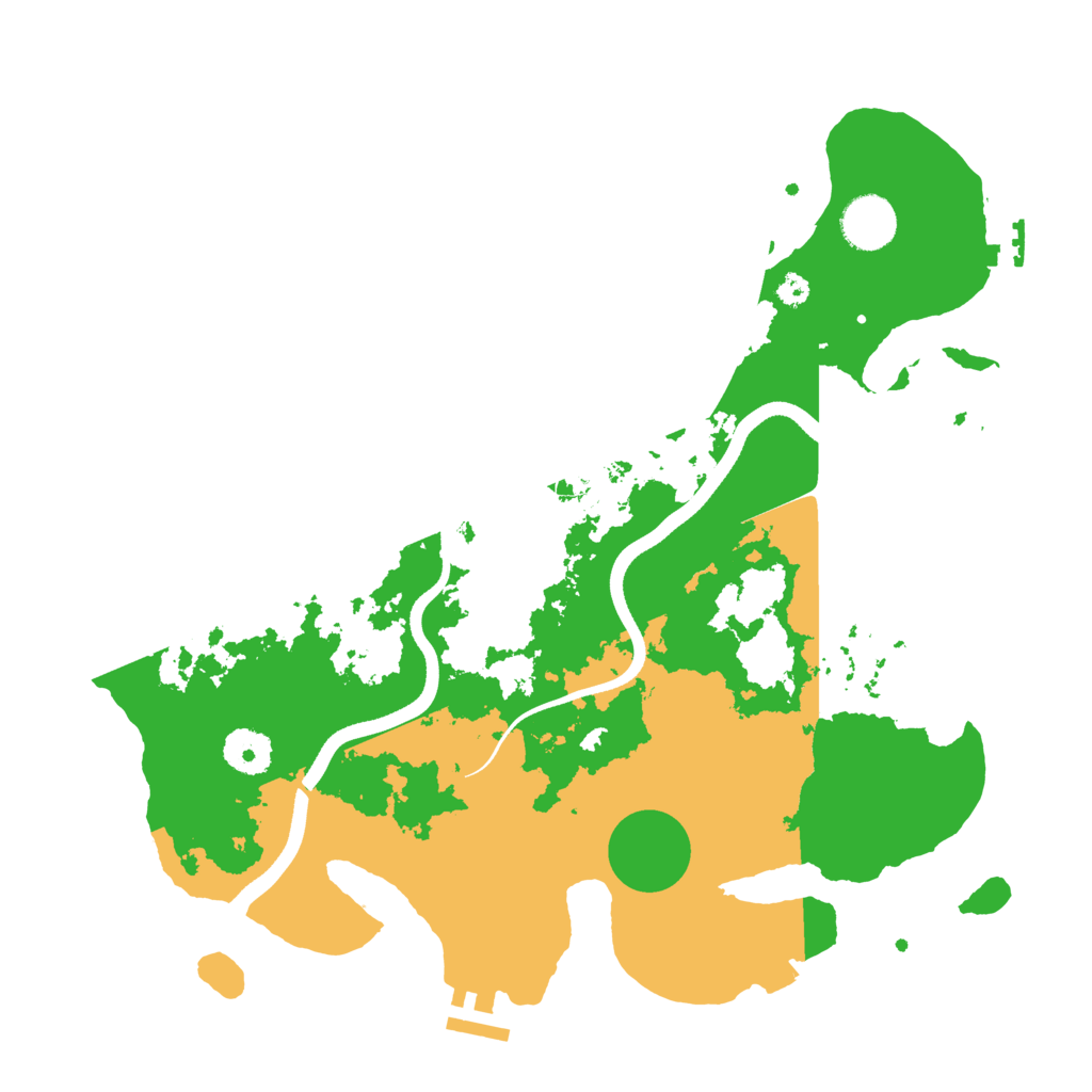 Biome Rust Map: Procedural Map, Size: 3500, Seed: 738561861