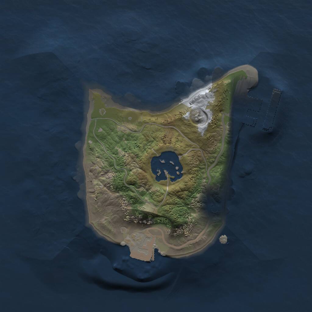 Rust Map: Procedural Map, Size: 1500, Seed: 512914280, 3 Monuments