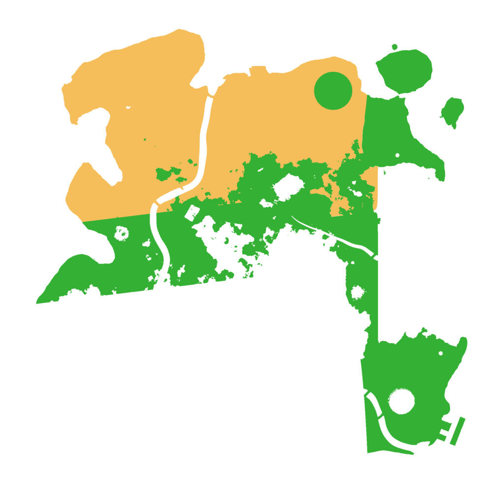 Biome Rust Map: Procedural Map, Size: 3500, Seed: 1090599329