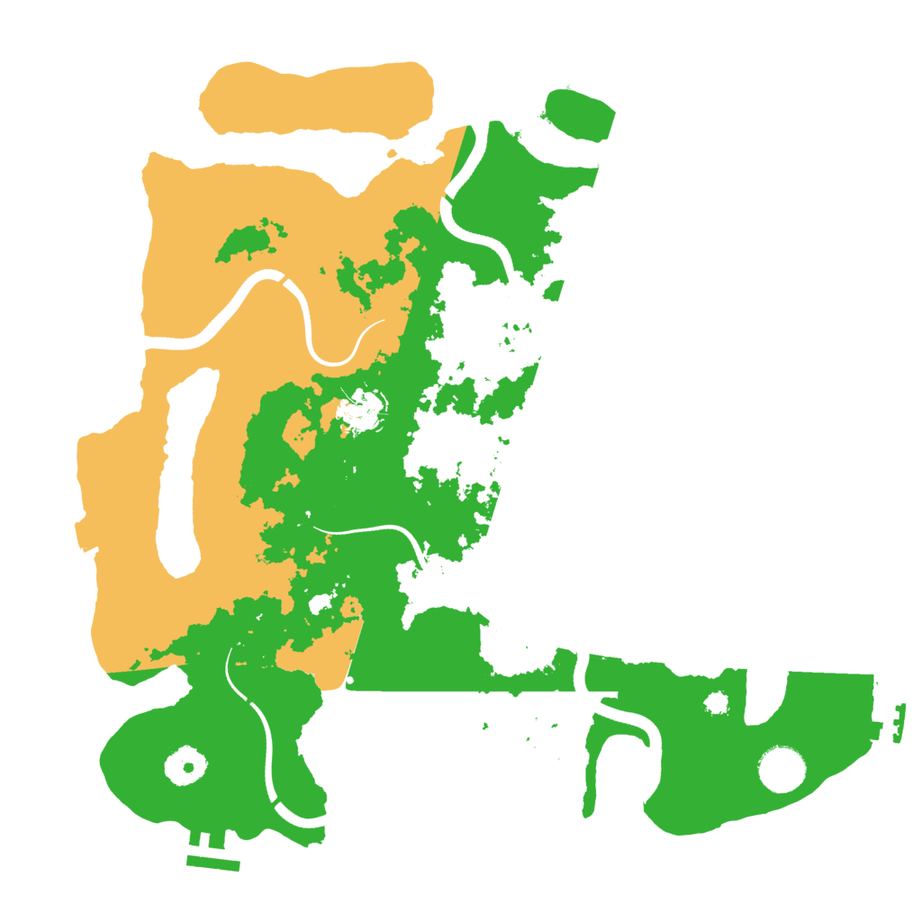Biome Rust Map: Procedural Map, Size: 3500, Seed: 13738