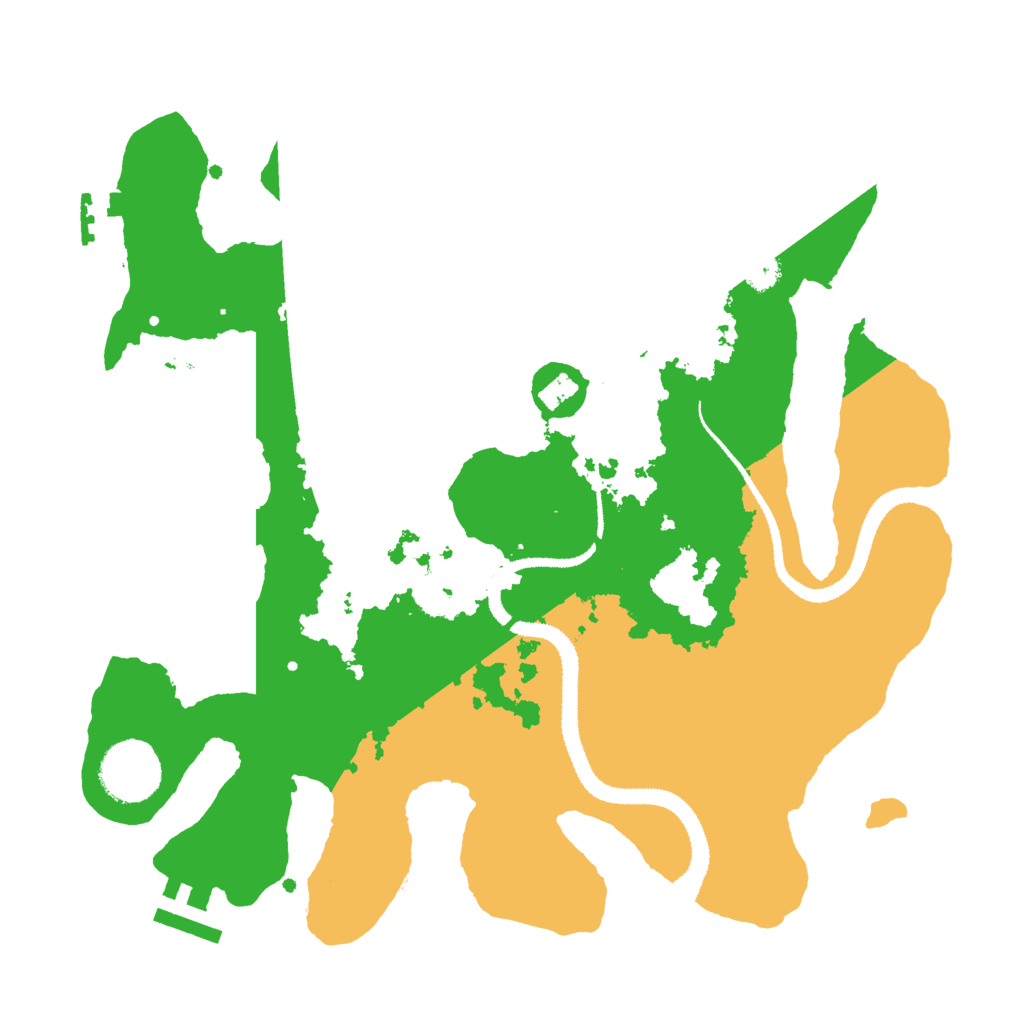 Biome Rust Map: Procedural Map, Size: 3000, Seed: 1521308698