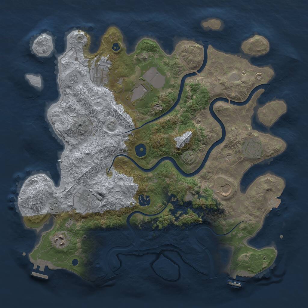 Rust Map: Procedural Map, Size: 3750, Seed: 26022026, 14 Monuments