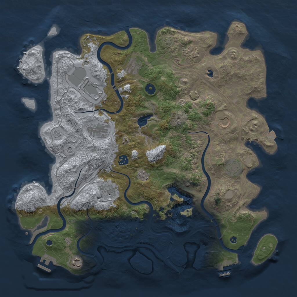 Rust Map: Procedural Map, Size: 4250, Seed: 26022026, 16 Monuments