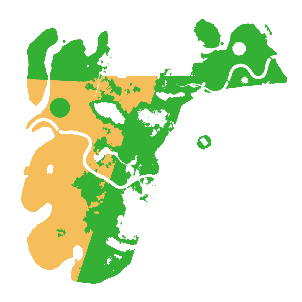Biome Rust Map: Procedural Map, Size: 4000, Seed: 1229833194