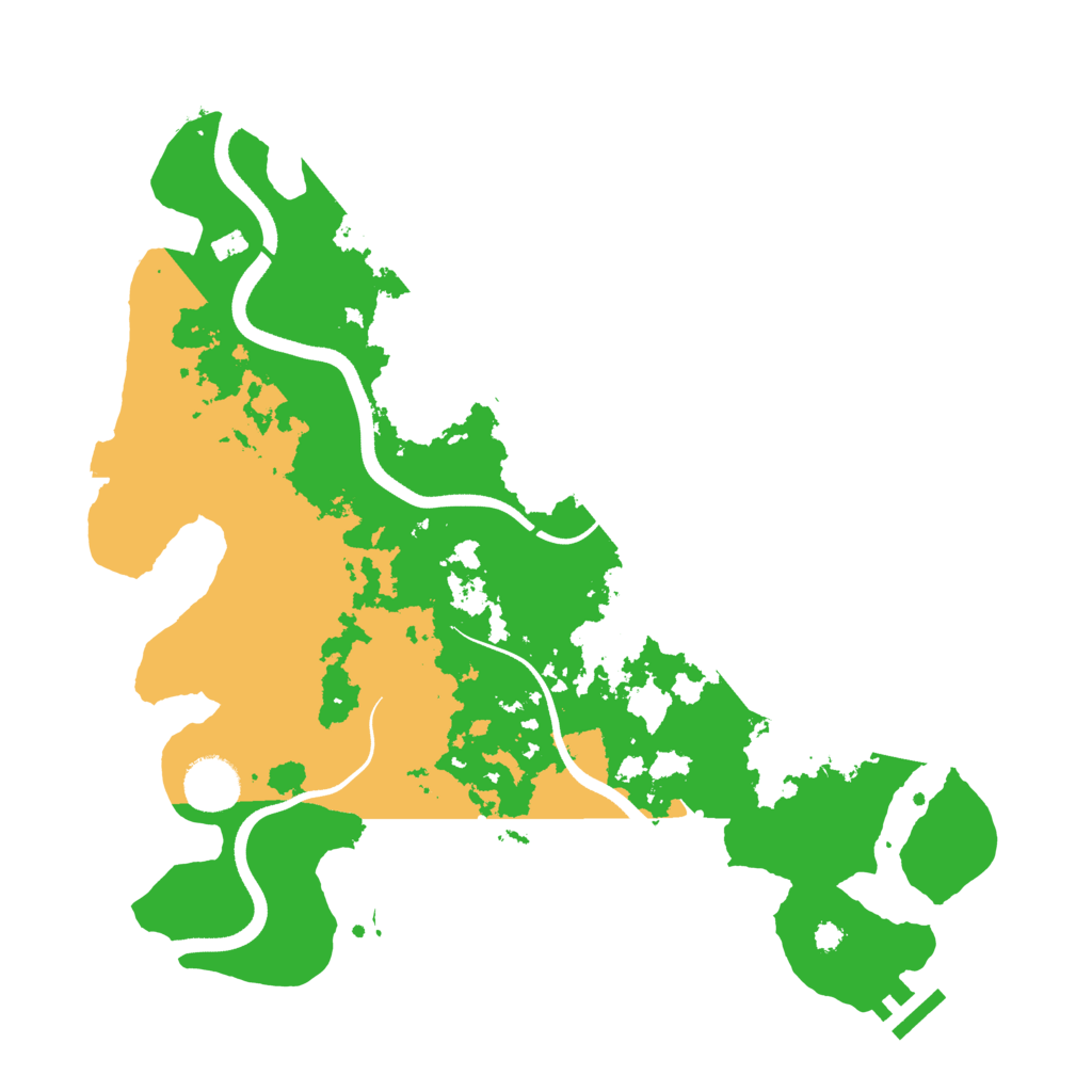Biome Rust Map: Procedural Map, Size: 3500, Seed: 20260217