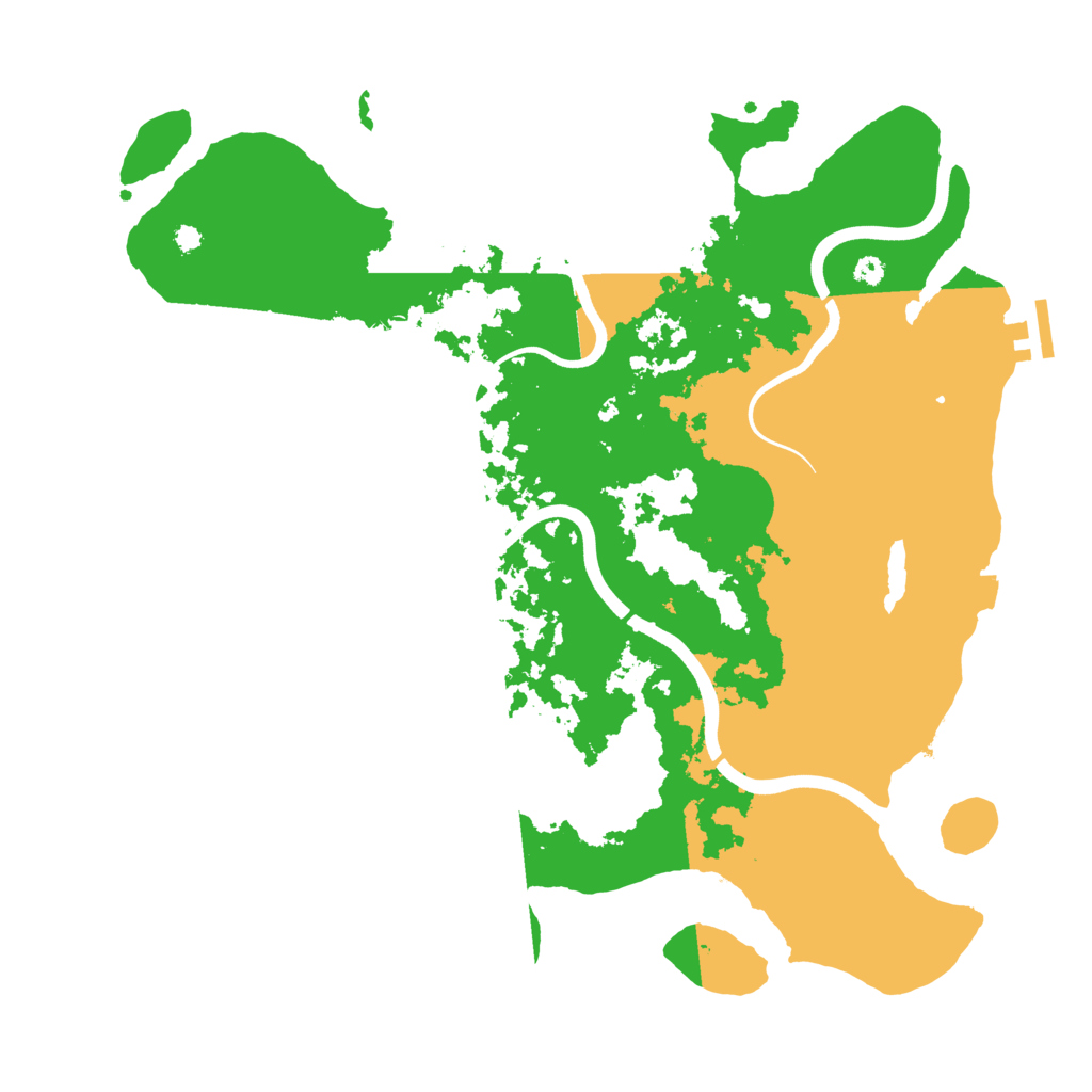 Biome Rust Map: Procedural Map, Size: 3750, Seed: 52334345