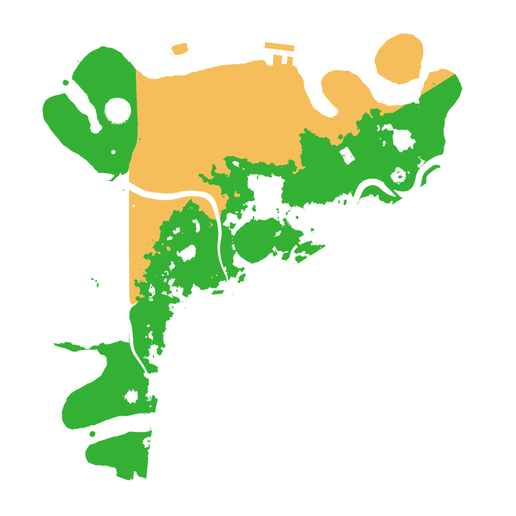 Biome Rust Map: Procedural Map, Size: 3500, Seed: 849063825