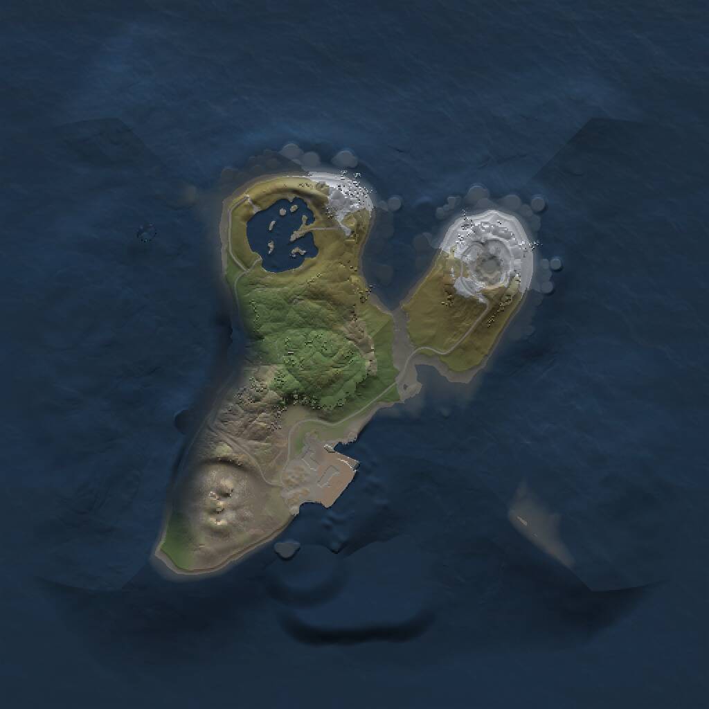 Rust Map: Procedural Map, Size: 1500, Seed: 722250661, 2 Monuments