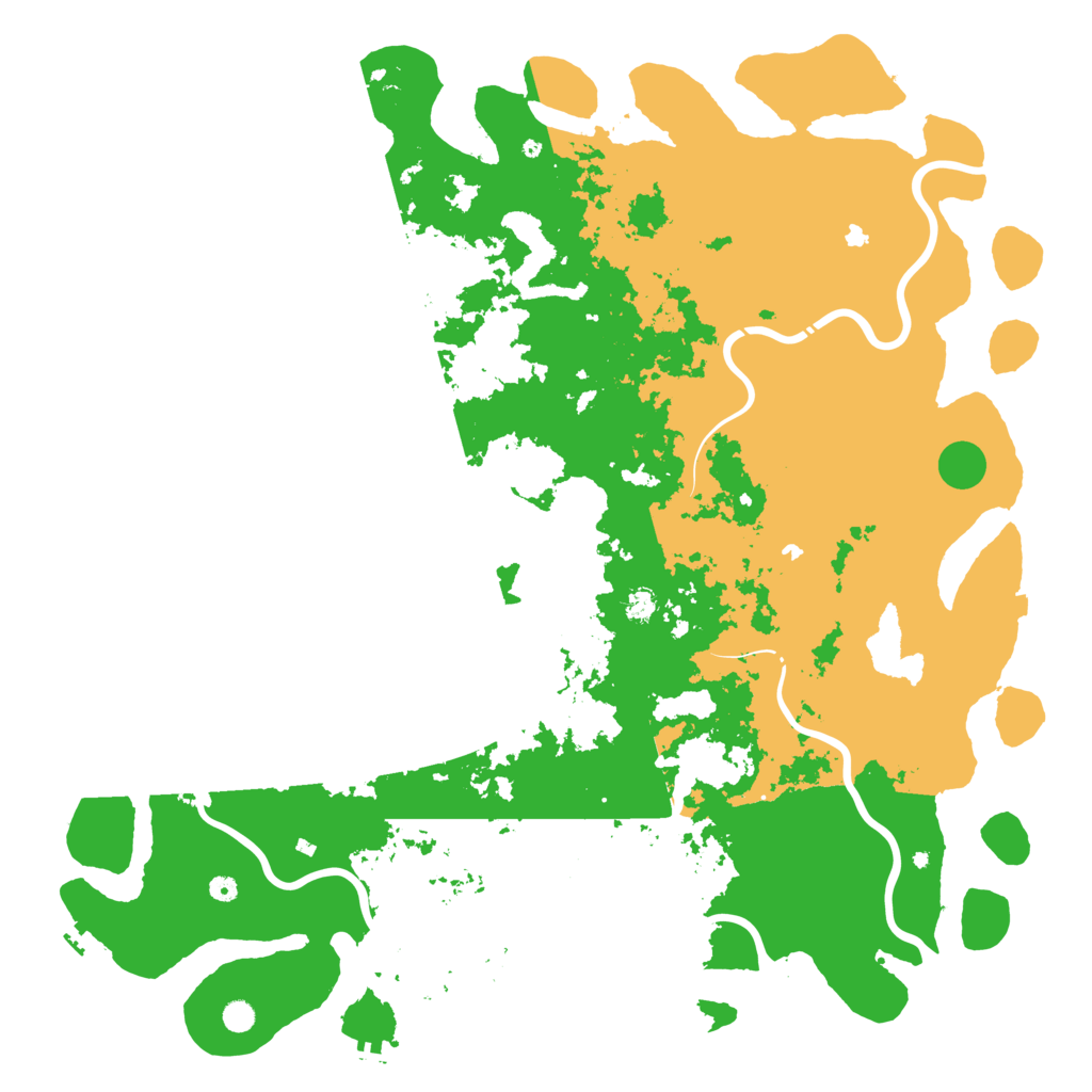 Biome Rust Map: Procedural Map, Size: 6000, Seed: 85491
