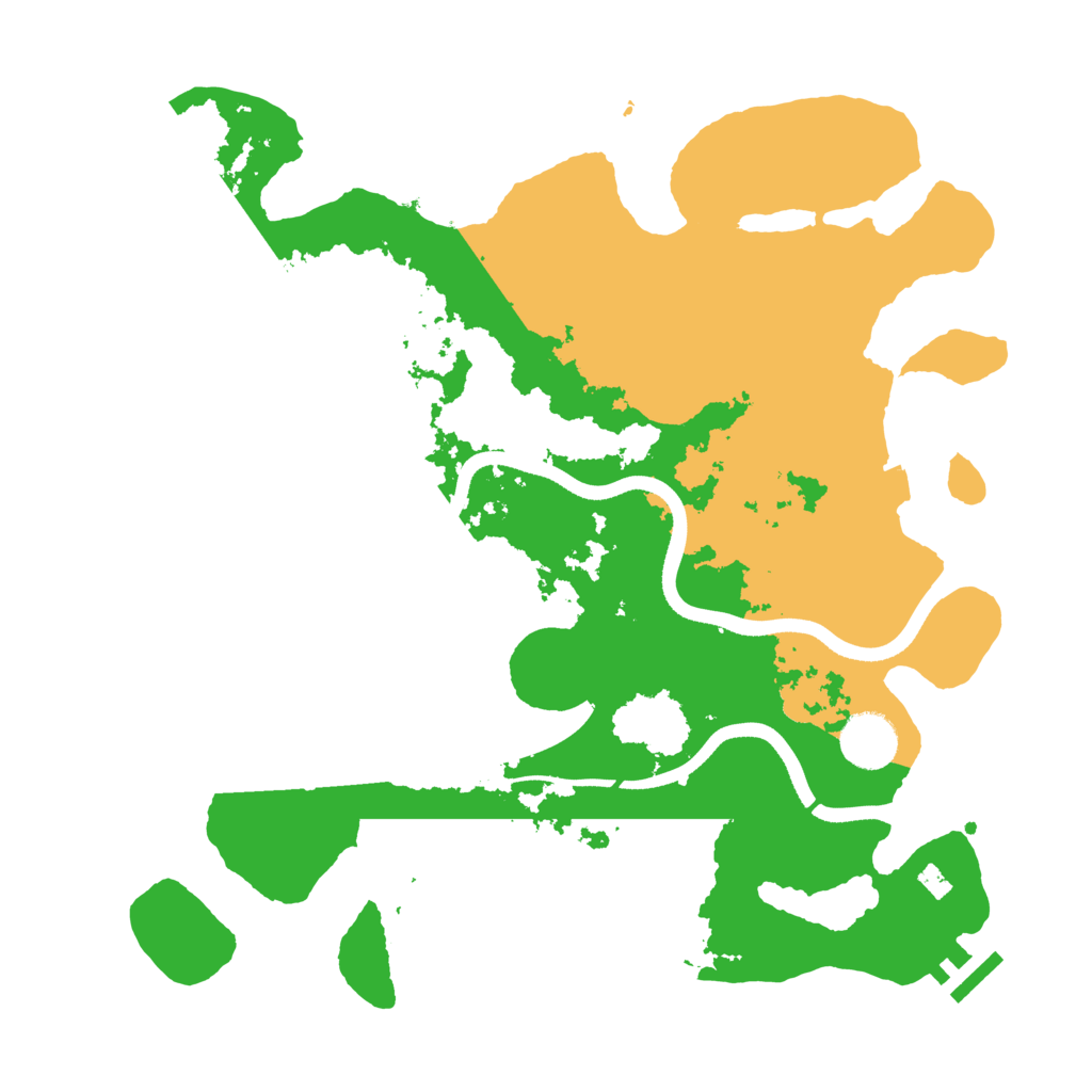 Biome Rust Map: Procedural Map, Size: 3500, Seed: 327216234