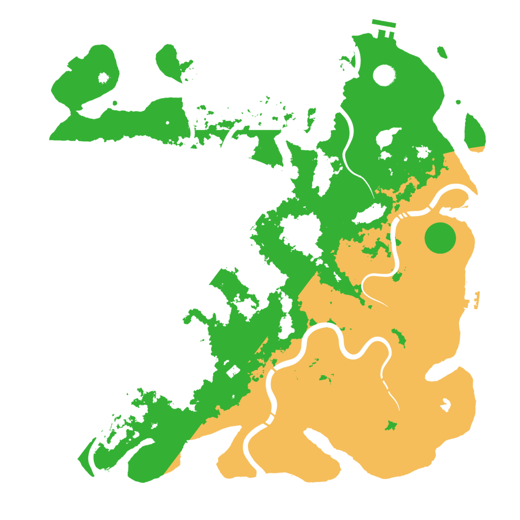 Biome Rust Map: Procedural Map, Size: 4400, Seed: 56281867