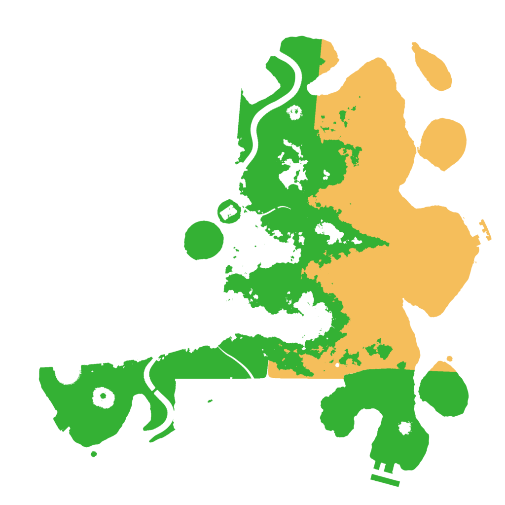 Biome Rust Map: Procedural Map, Size: 3500, Seed: 1848548111