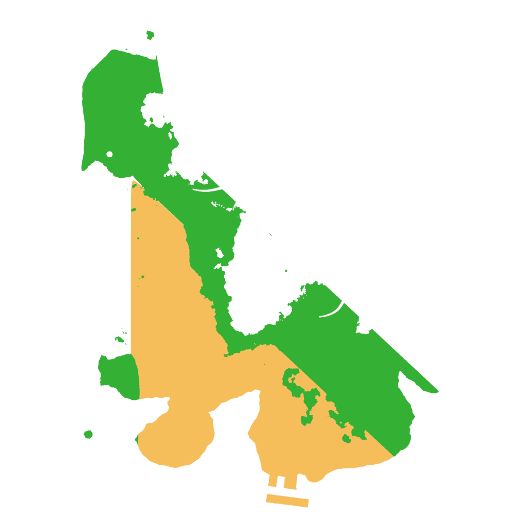 Biome Rust Map: Procedural Map, Size: 2500, Seed: 5002819