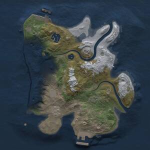 Thumbnail Rust Map: Procedural Map, Size: 2500, Seed: 5002819, 8 Monuments