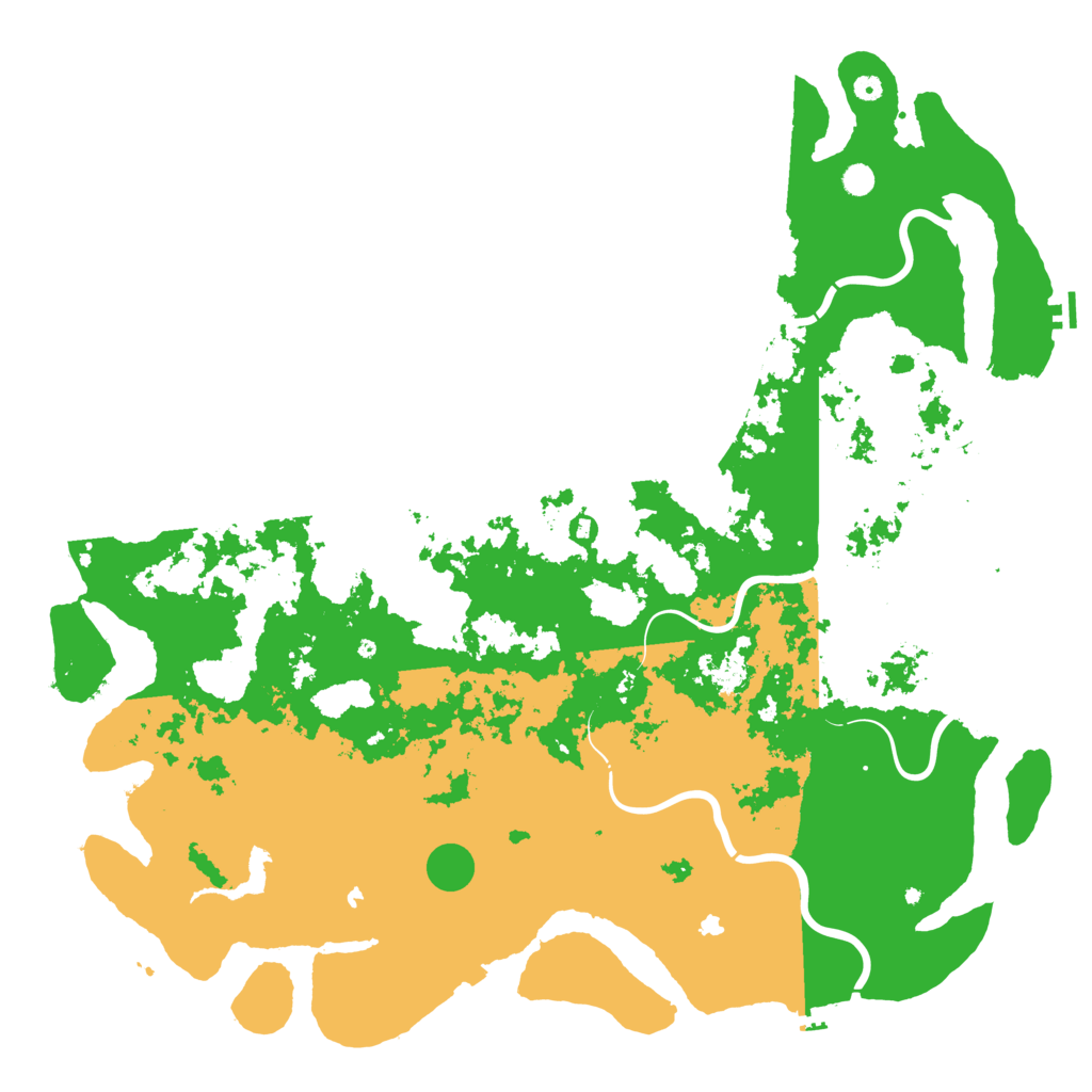 Biome Rust Map: Procedural Map, Size: 6000, Seed: 1055211593