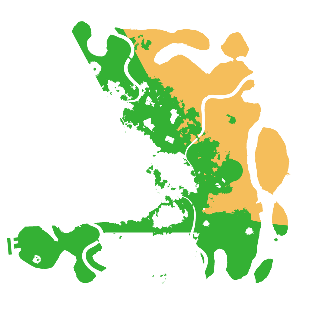 Biome Rust Map: Procedural Map, Size: 3800, Seed: 181520