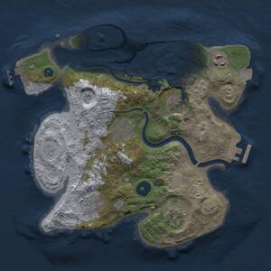 Thumbnail Rust Map: Procedural Map, Size: 2800, Seed: 840190084, 12 Monuments