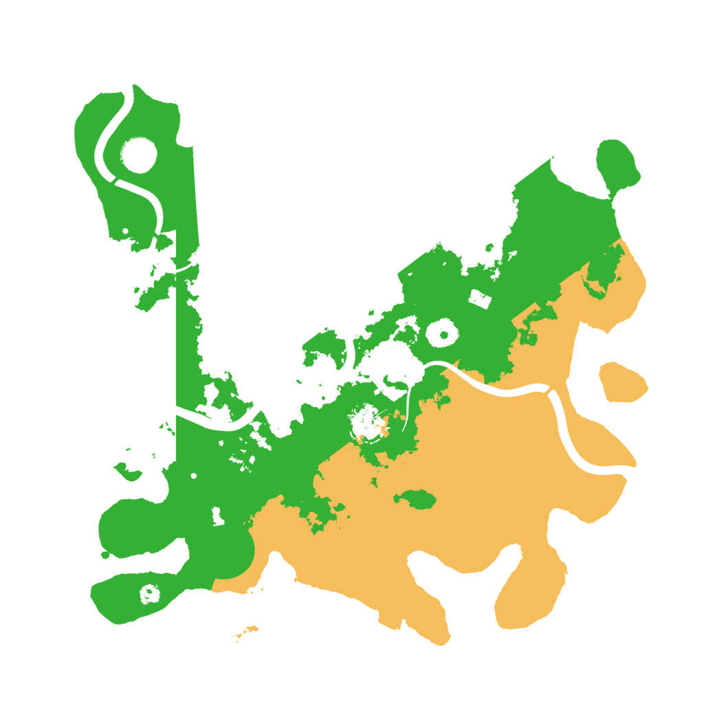 Biome Rust Map: Procedural Map, Size: 3500, Seed: 11770