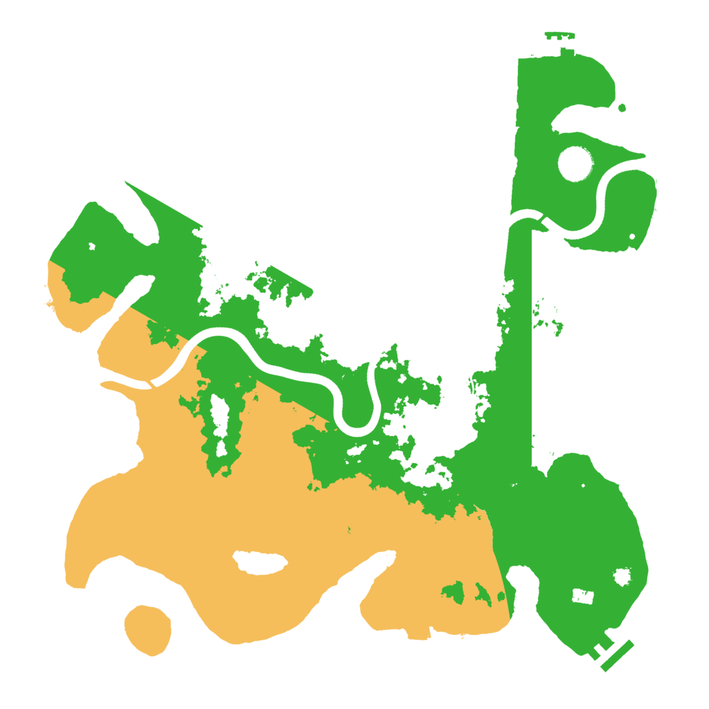 Biome Rust Map: Procedural Map, Size: 3600, Seed: 4072025