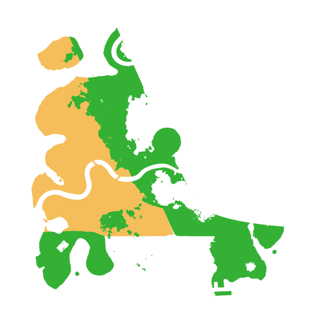 Biome Rust Map: Procedural Map, Size: 3000, Seed: 38242