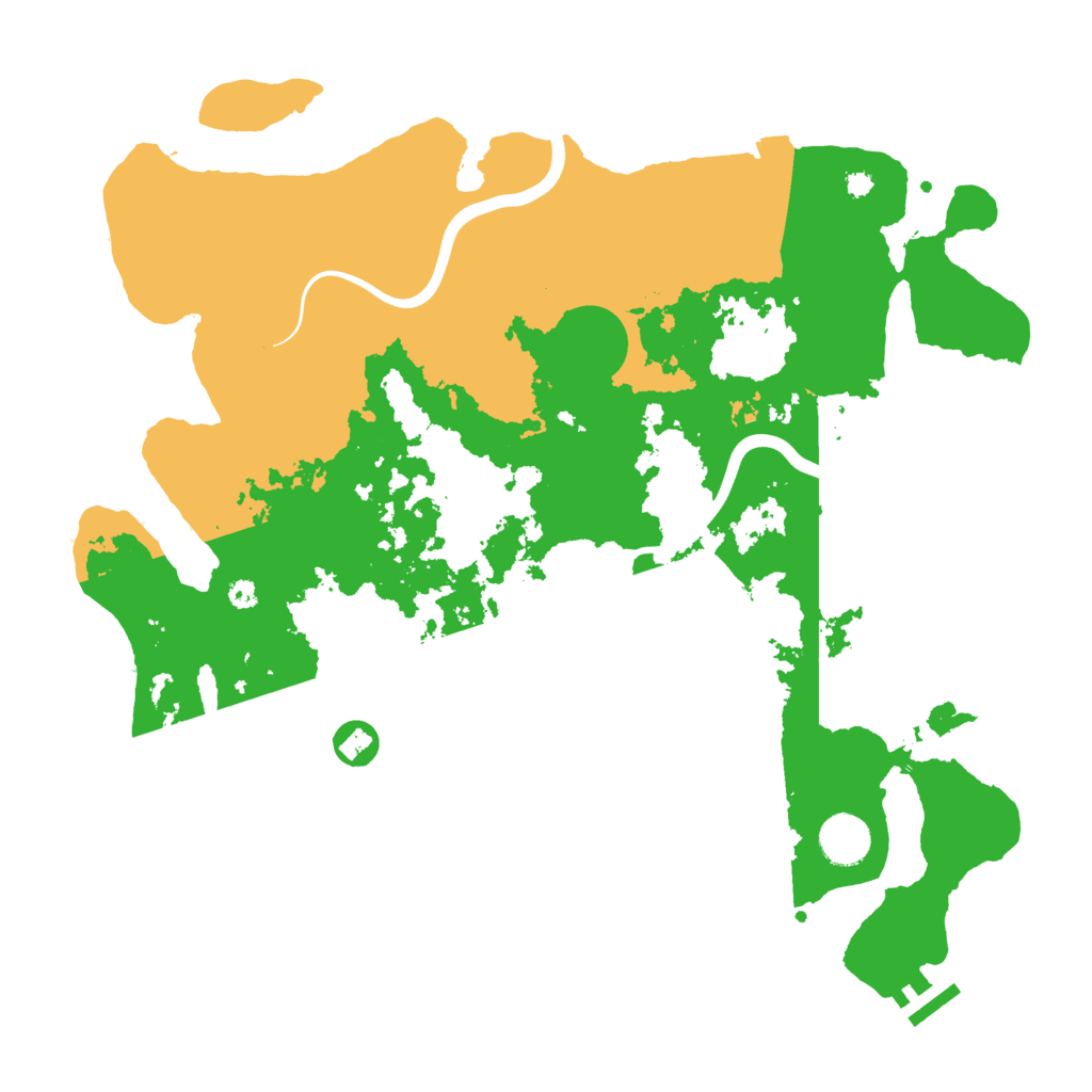 Biome Rust Map: Procedural Map, Size: 3800, Seed: 260226