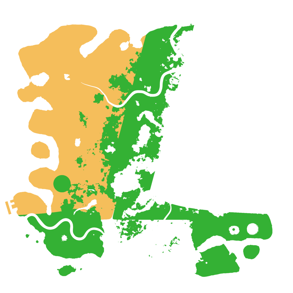 Biome Rust Map: Procedural Map, Size: 4500, Seed: 421563626