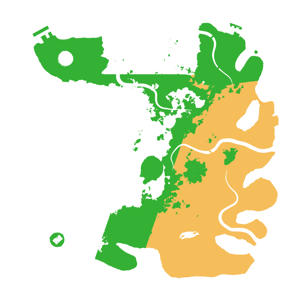 Biome Rust Map: Procedural Map, Size: 3500, Seed: 1029789663
