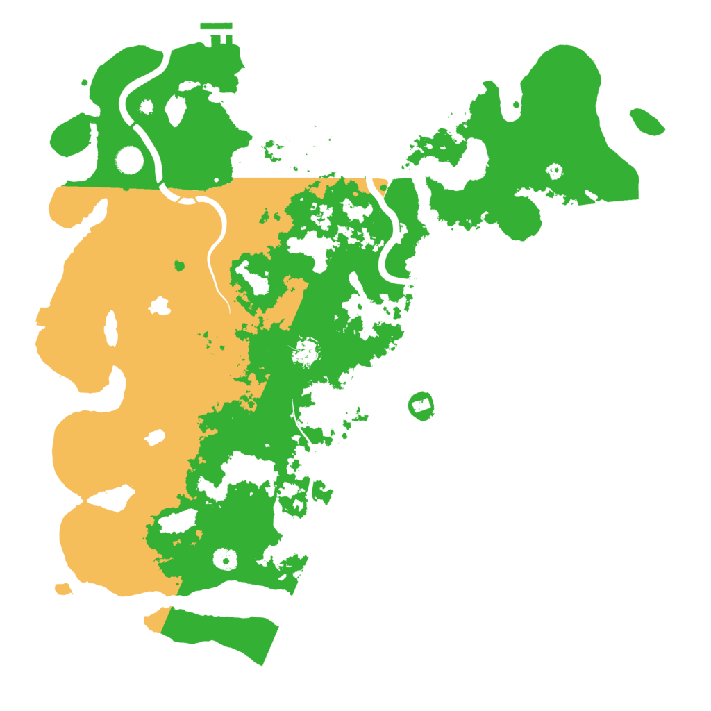 Biome Rust Map: Procedural Map, Size: 4500, Seed: 652951954