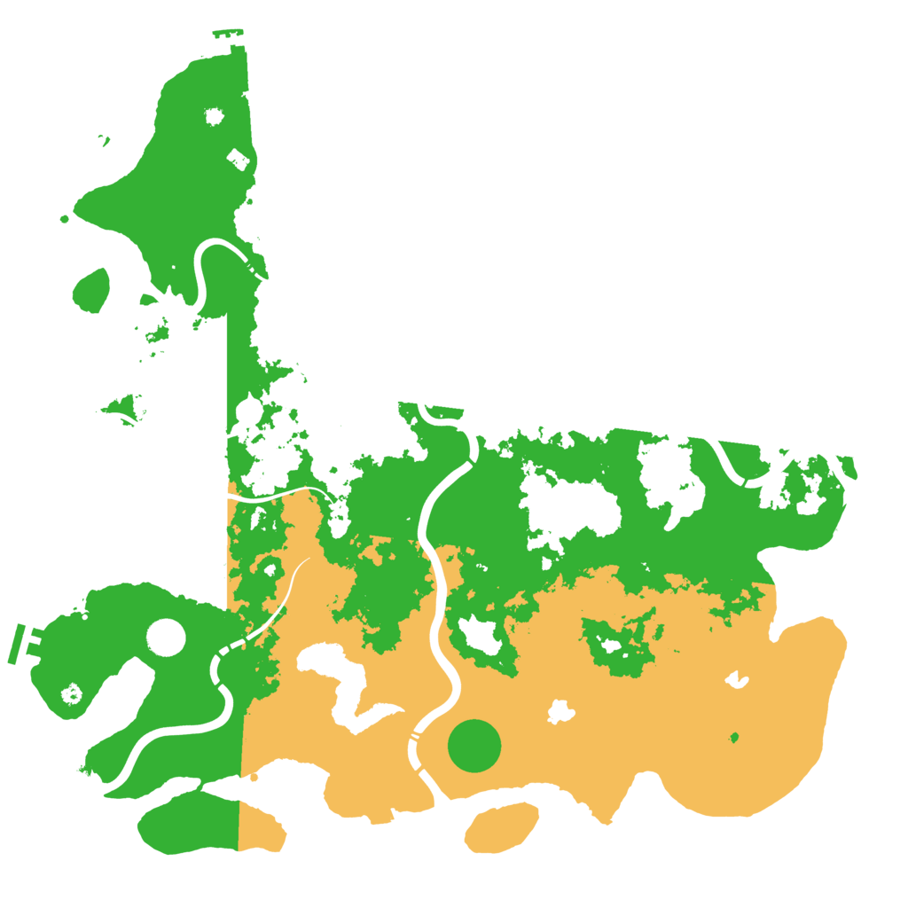 Biome Rust Map: Procedural Map, Size: 4500, Seed: 768658776