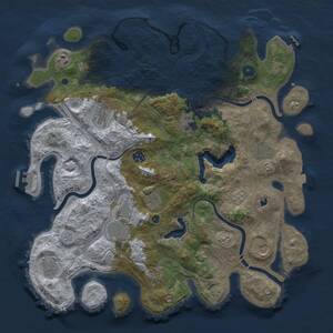 Thumbnail Rust Map: Procedural Map, Size: 4250, Seed: 1835785223, 17 Monuments