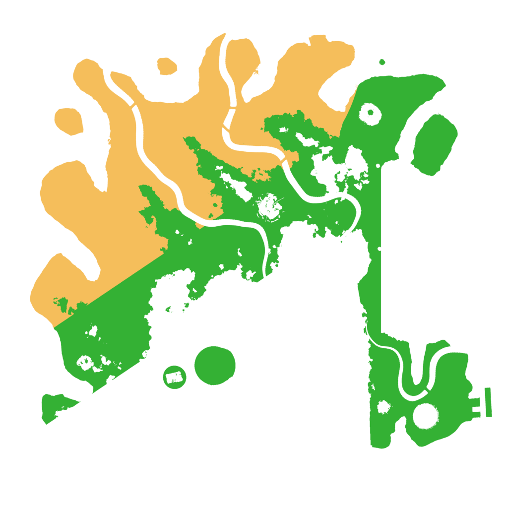 Biome Rust Map: Procedural Map, Size: 3500, Seed: 669018364