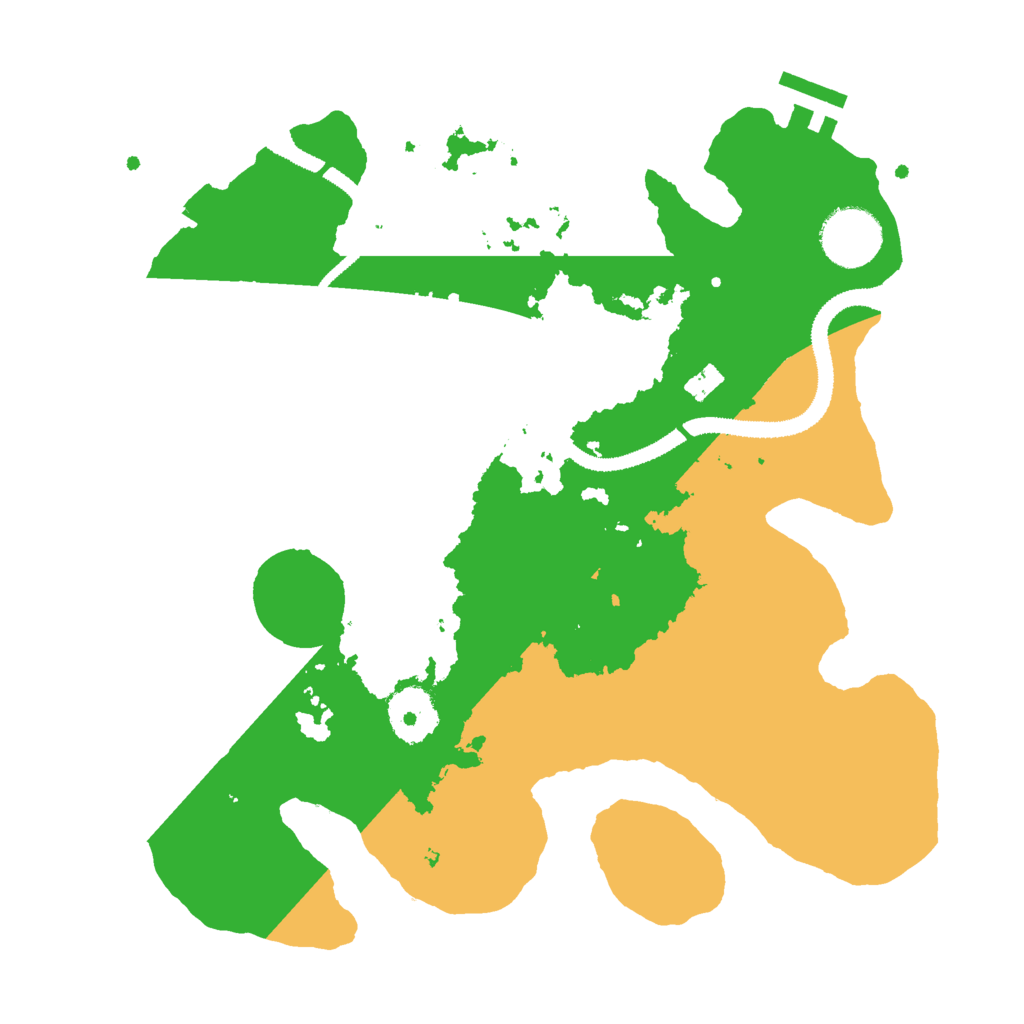 Biome Rust Map: Procedural Map, Size: 3000, Seed: 432357580