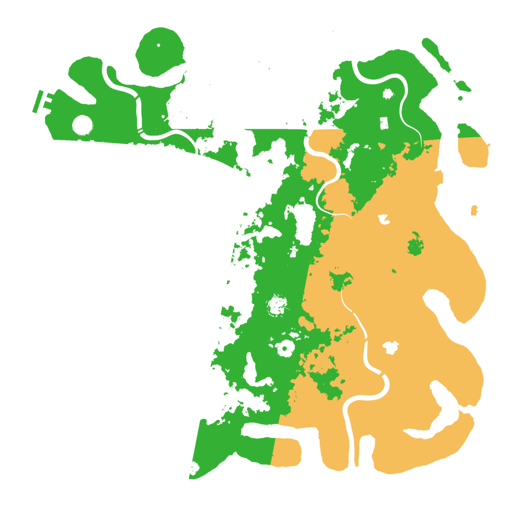 Biome Rust Map: Procedural Map, Size: 4500, Seed: 1999682289
