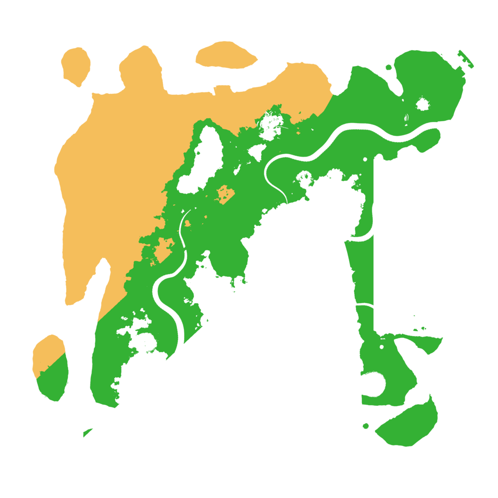 Biome Rust Map: Procedural Map, Size: 3500, Seed: 444220260