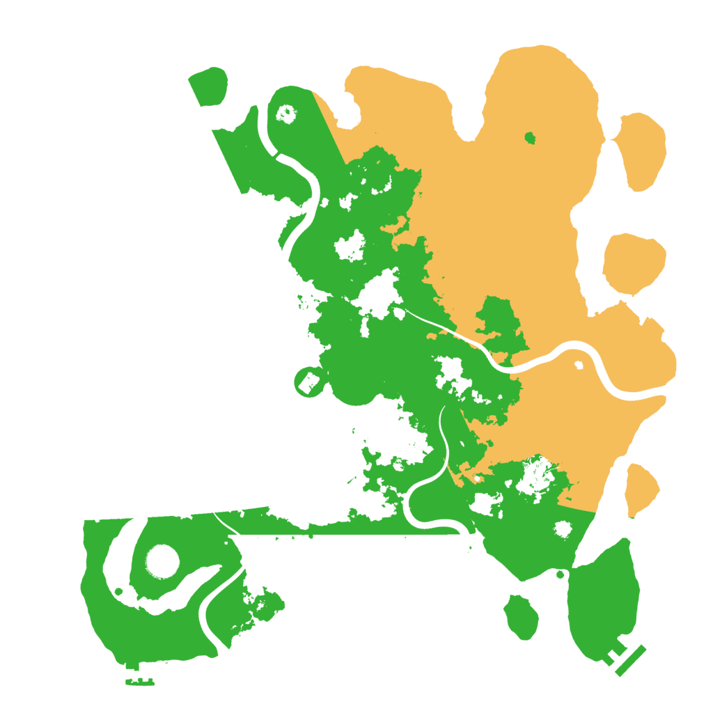 Biome Rust Map: Procedural Map, Size: 3750, Seed: 731631