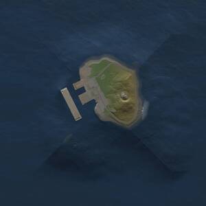 Thumbnail Rust Map: Procedural Map, Size: 1200, Seed: 2069712300, 2 Monuments